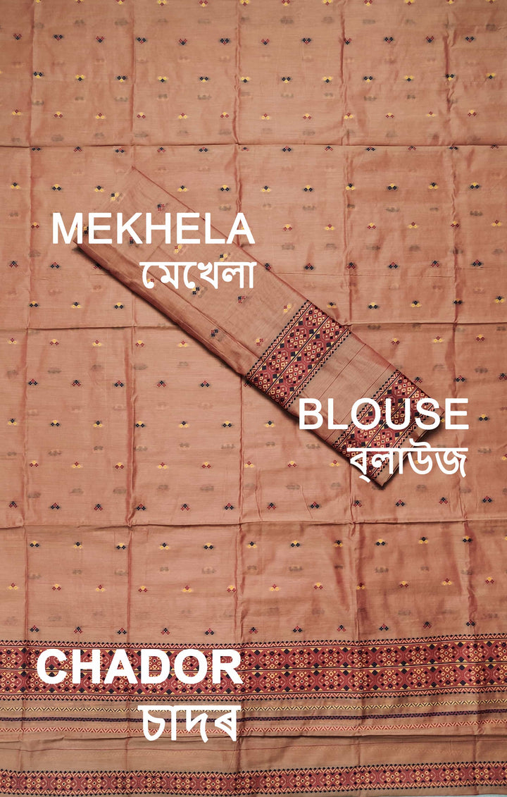 Weaving -Multi-Dhaga Work AC Cotton* Mekhela Sador