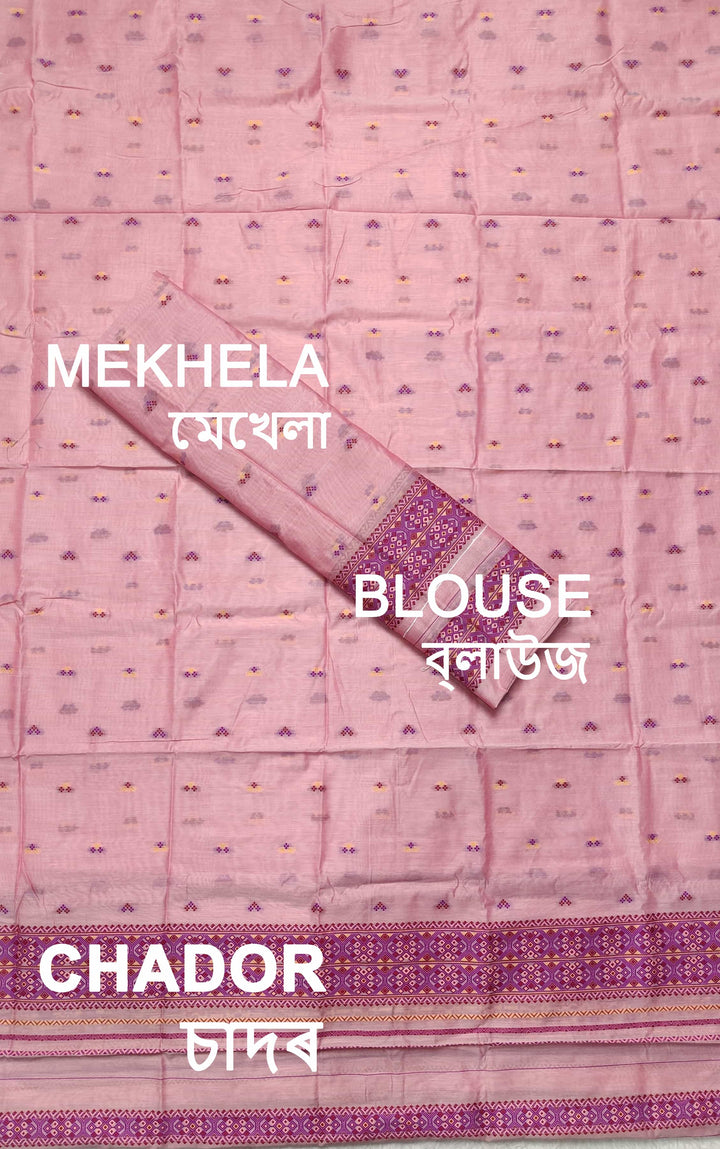 Weaving -Multi-Dhaga Work AC Cotton* Mekhela Sador
