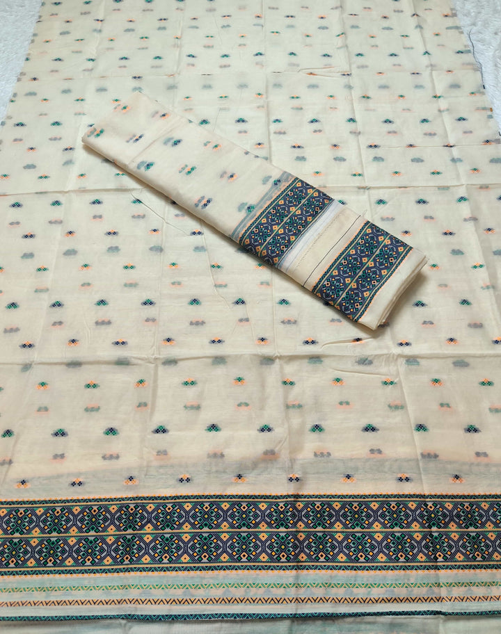 Weaving -Multi-Dhaga Work AC Cotton* Mekhela Sador
