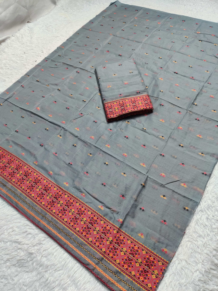 Weaving -Multi-Dhaga Work AC Cotton* Mekhela Sador