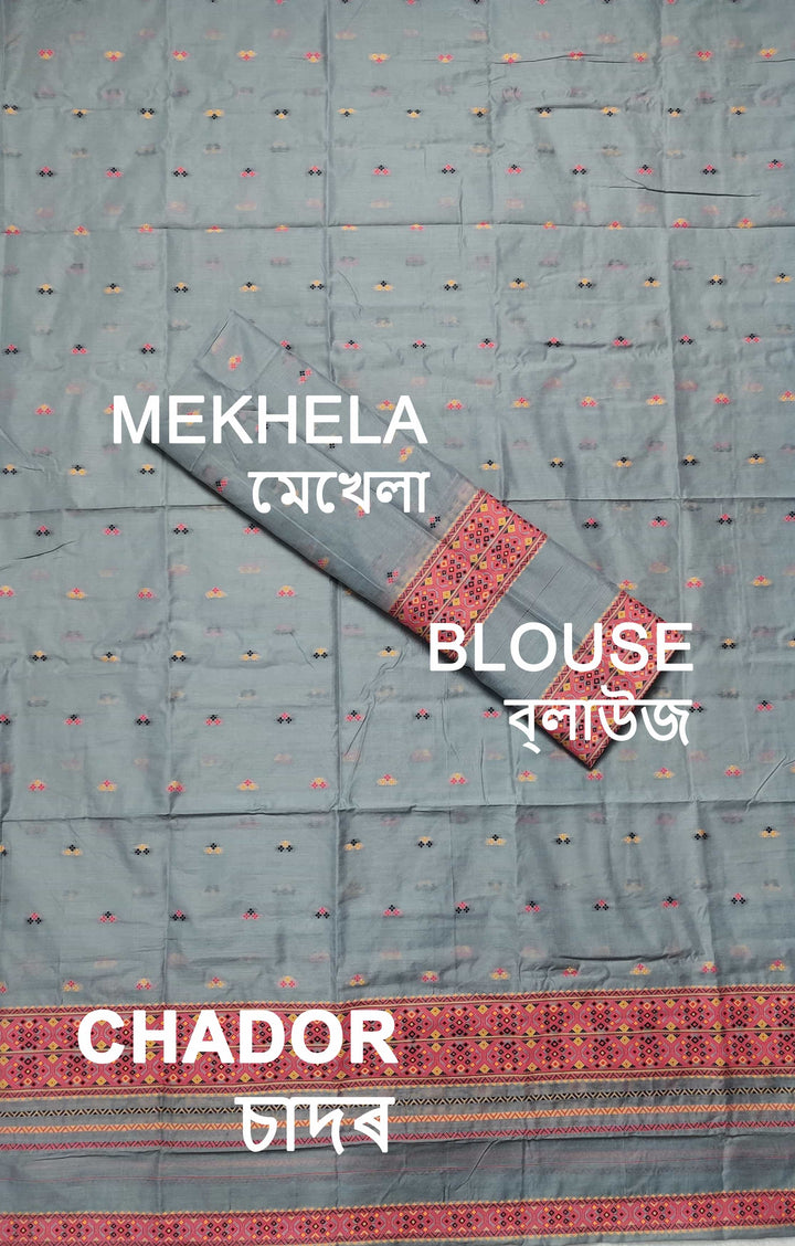 Weaving -Multi-Dhaga Work AC Cotton* Mekhela Sador