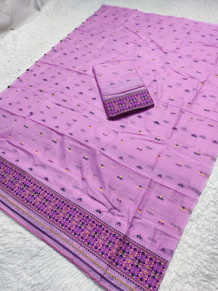 Weaving -Multi-Dhaga Work AC Cotton* Mekhela Sador