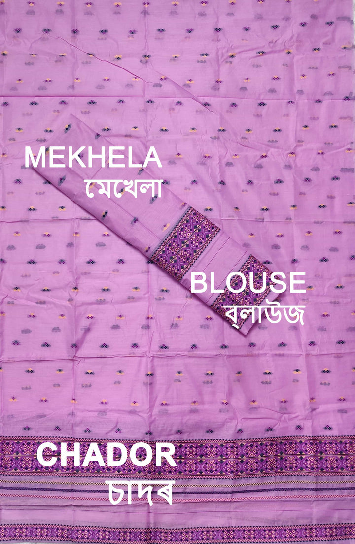 Weaving -Multi-Dhaga Work AC Cotton* Mekhela Sador