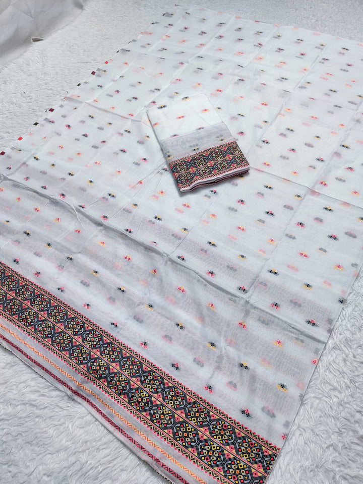 Weaving -Multi-Dhaga Work AC Cotton* Mekhela Sador