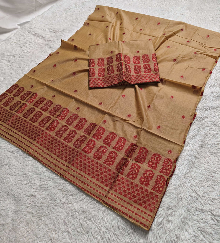 Dhaga Weaving Work Premium Cotton* Mekhela Sador