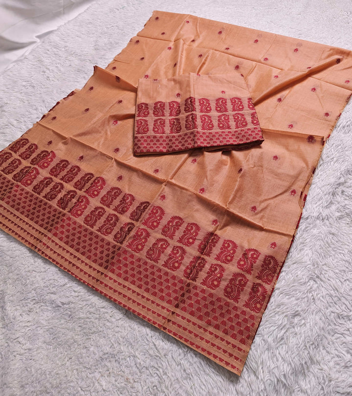 Dhaga Weaving Work Premium Cotton* Mekhela Sador
