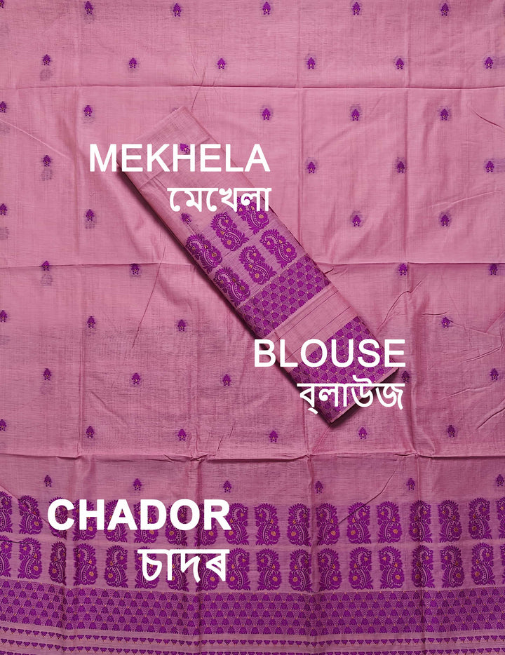 Dhaga Weaving Work Premium Cotton* Mekhela Sador