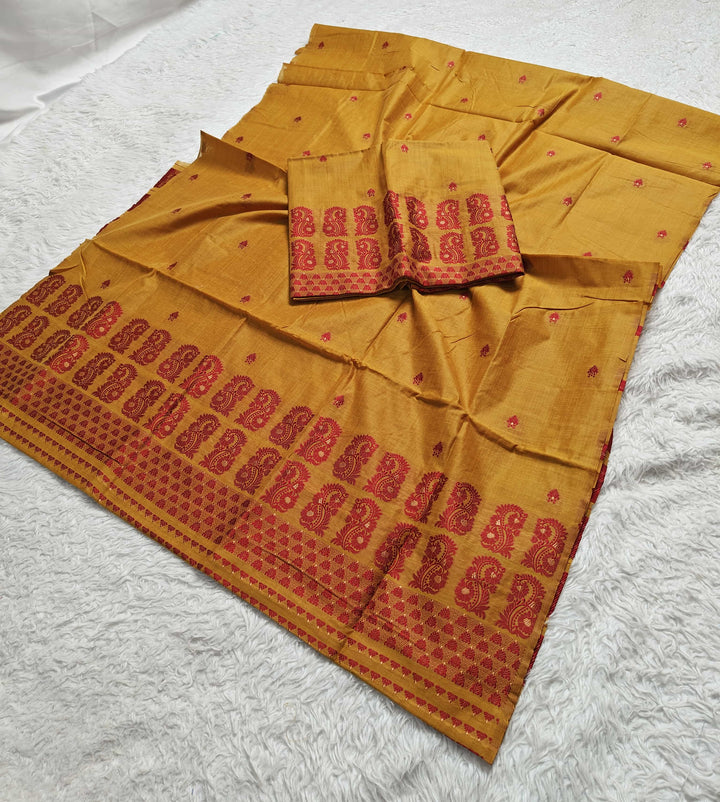 Dhaga Weaving Work Premium Cotton* Mekhela Sador