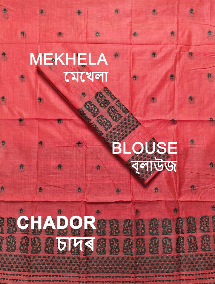 Dhaga Weaving Work Premium Cotton* Mekhela Sador