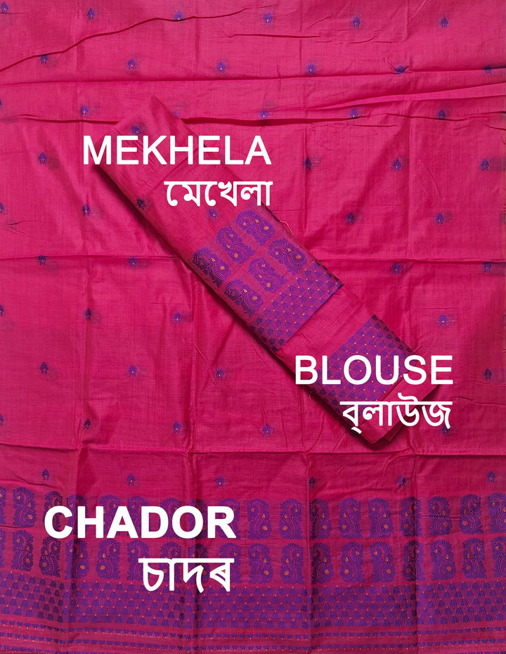 Dhaga Weaving Work Premium Cotton* Mekhela Sador