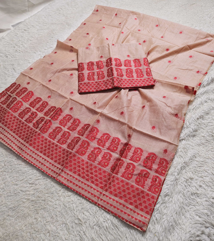 Dhaga Weaving Work Premium Cotton* Mekhela Sador