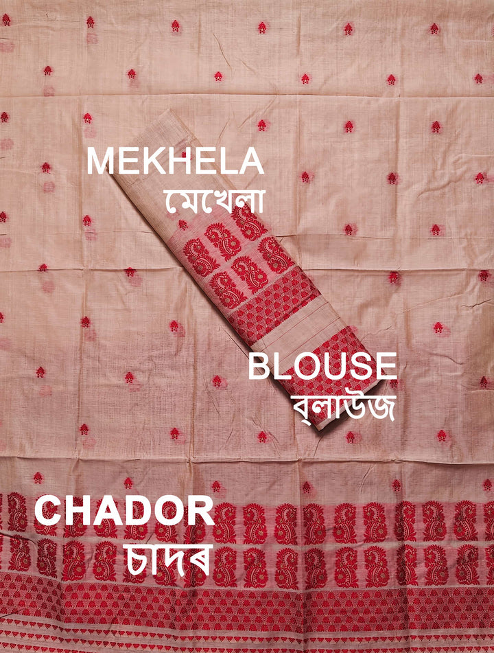 Dhaga Weaving Work Premium Cotton* Mekhela Sador