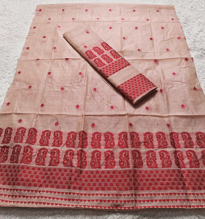 Dhaga Weaving Work Premium Cotton* Mekhela Sador