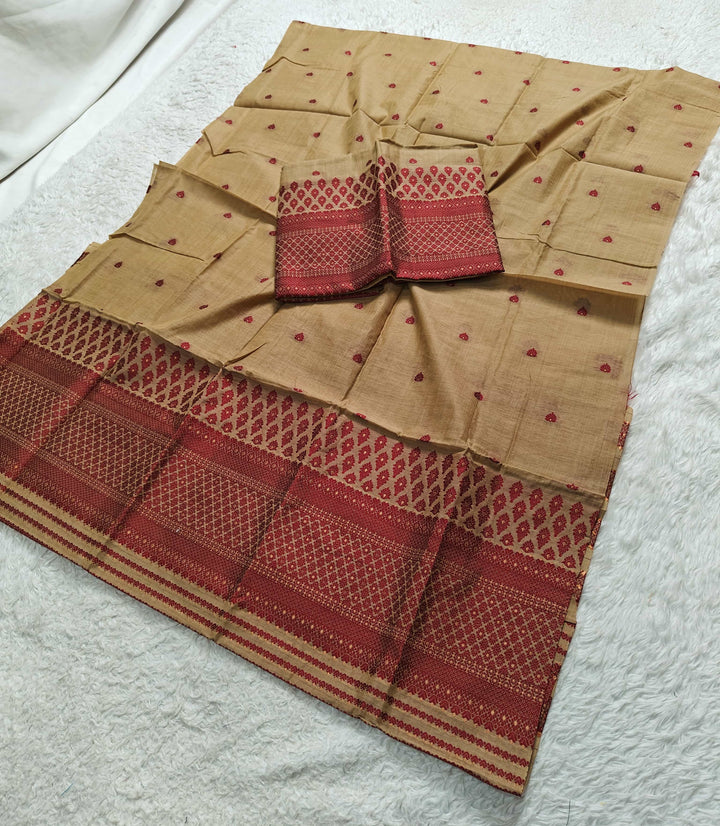 Dhaga & Jari Weaving Work Premium Cotton* Mekhela Sador