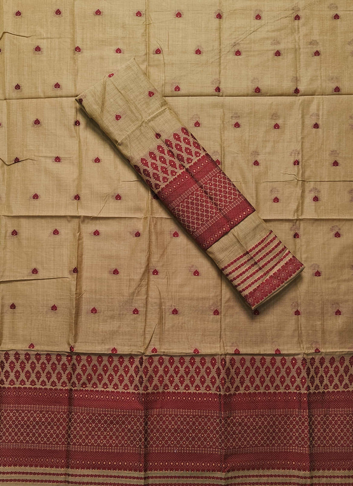Dhaga & Jari Weaving Work Premium Cotton* Mekhela Sador