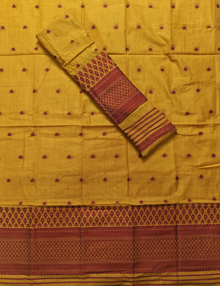 Dhaga & Jari Weaving Work Premium Cotton* Mekhela Sador