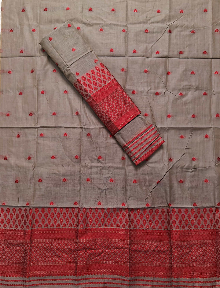 Dhaga & Jari Weaving Work Premium Cotton* Mekhela Sador