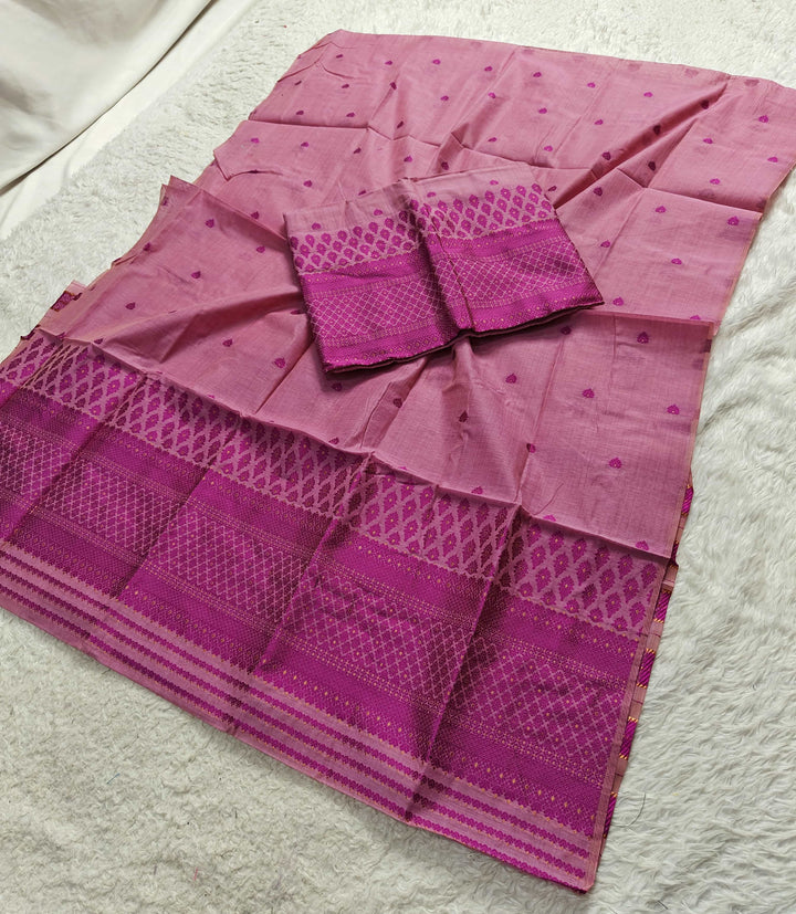 Dhaga & Jari Weaving Work Premium Cotton* Mekhela Sador