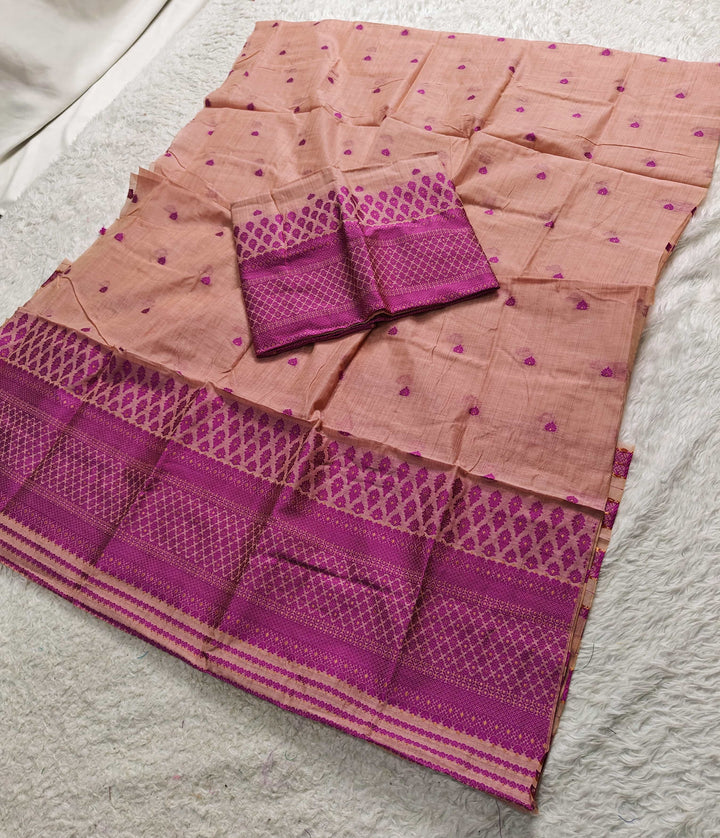Dhaga & Jari Weaving Work Premium Cotton* Mekhela Sador