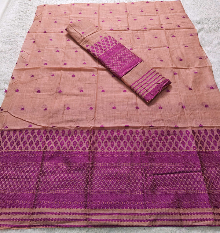 Dhaga & Jari Weaving Work Premium Cotton* Mekhela Sador