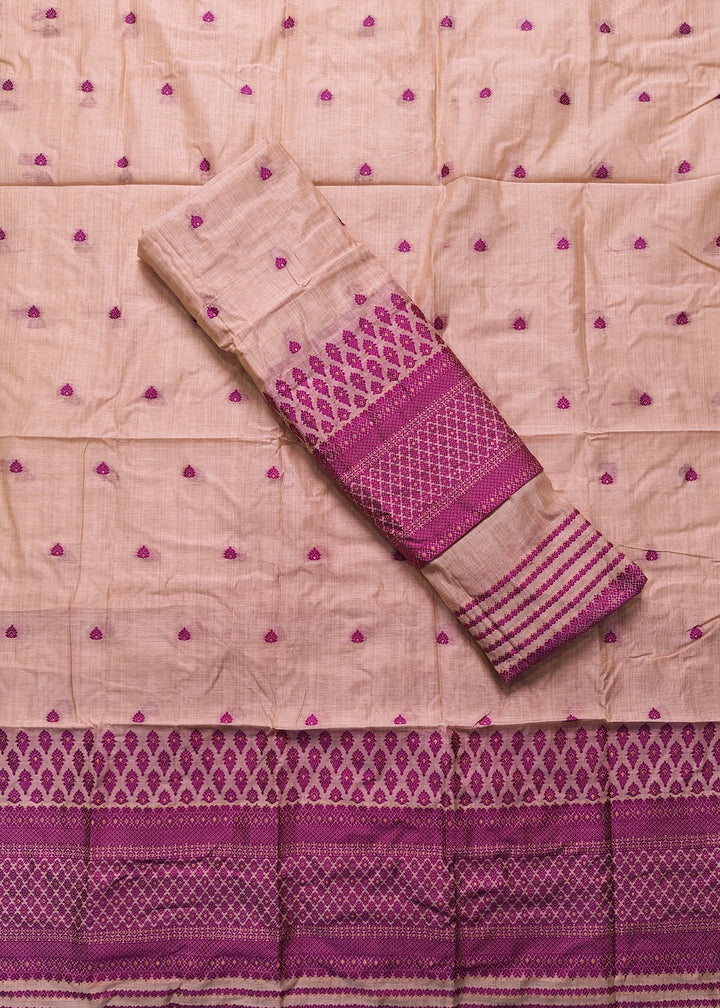 Dhaga & Jari Weaving Work Premium Cotton* Mekhela Sador