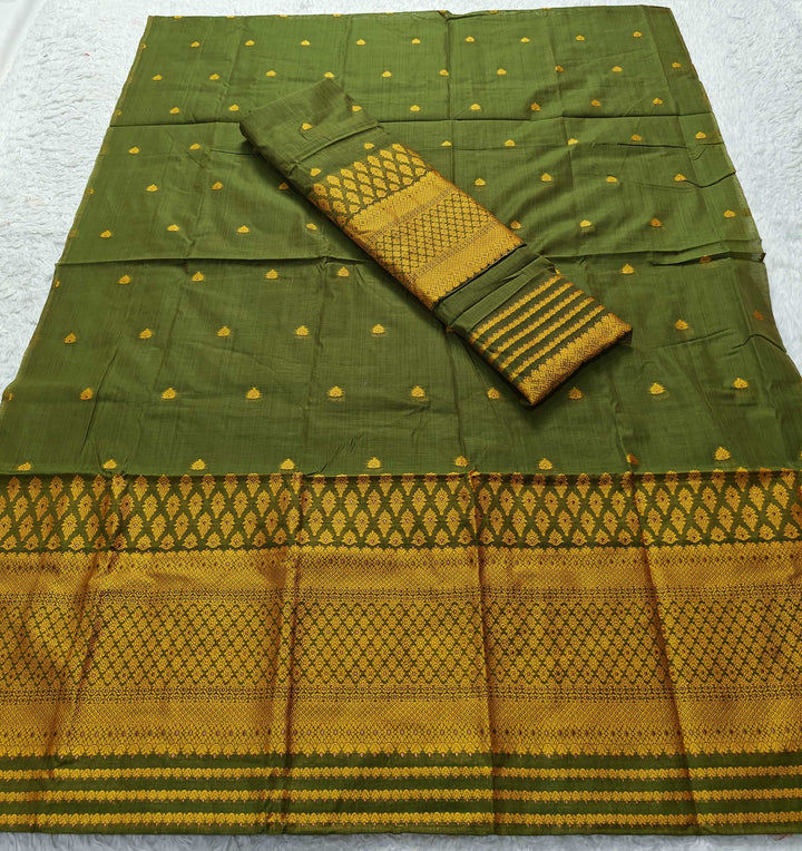 Dhaga & Jari Weaving Work Premium Cotton* Mekhela Sador