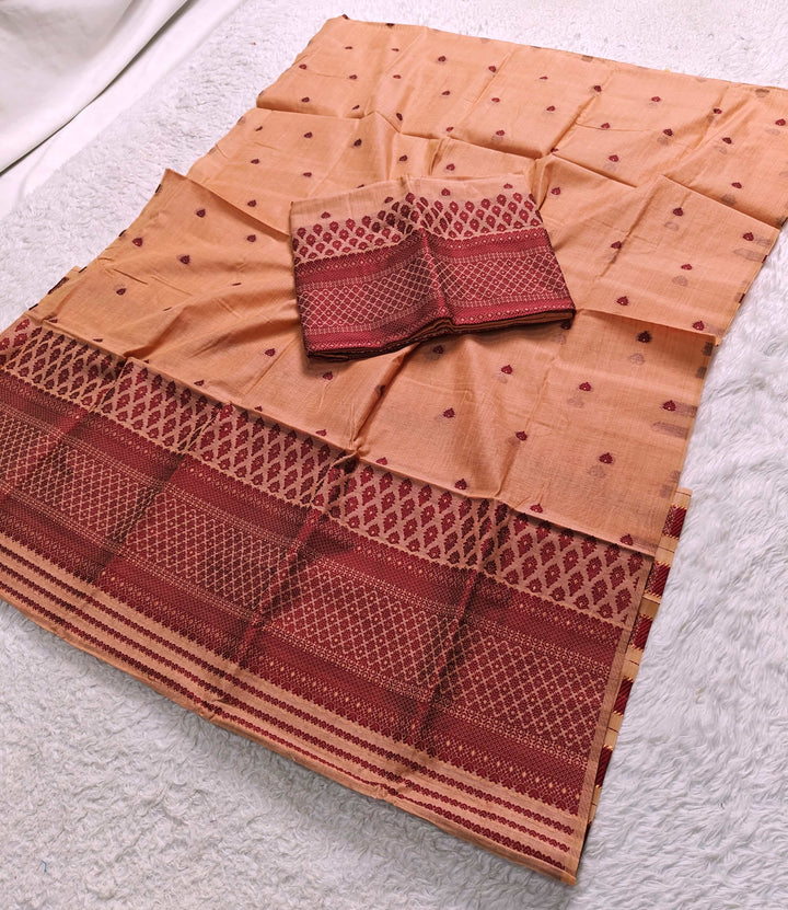 Dhaga & Jari Weaving Work Premium Cotton* Mekhela Sador