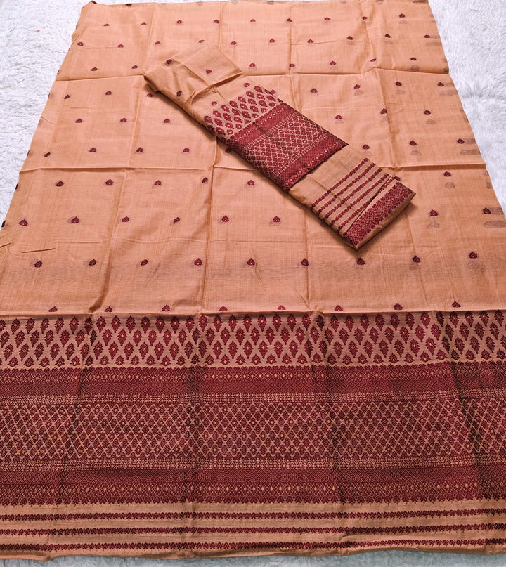 Dhaga & Jari Weaving Work Premium Cotton* Mekhela Sador