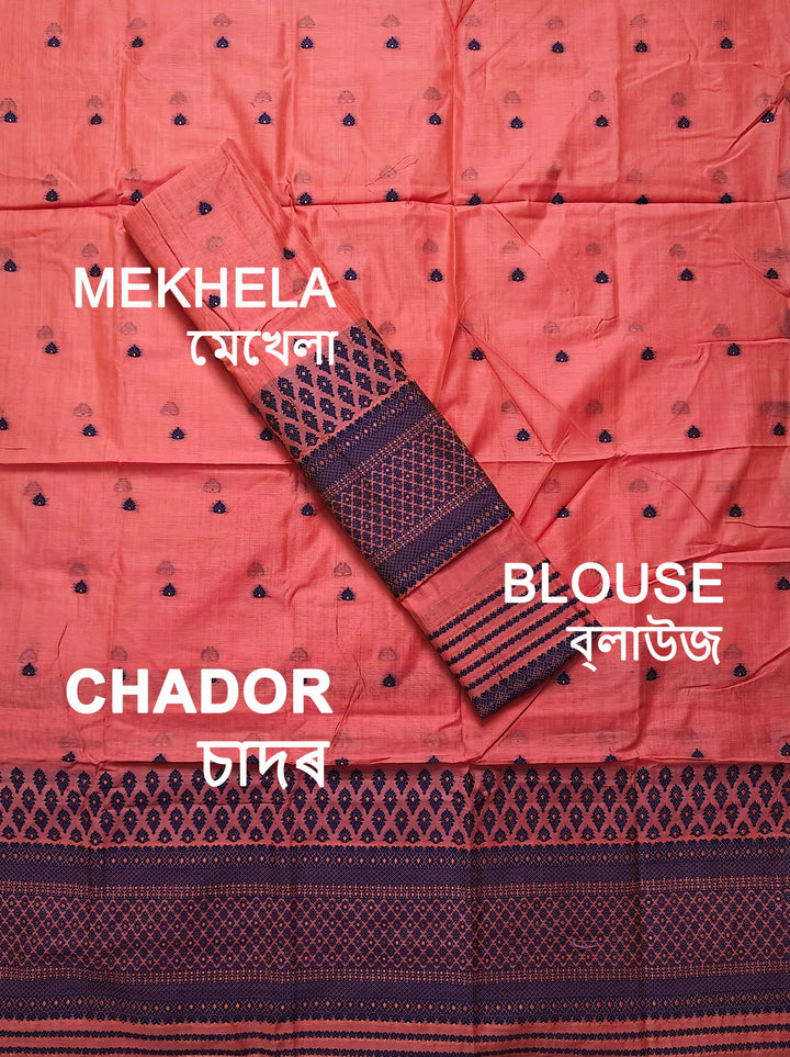 Dhaga & Jari Weaving Work Premium Cotton* Mekhela Sador