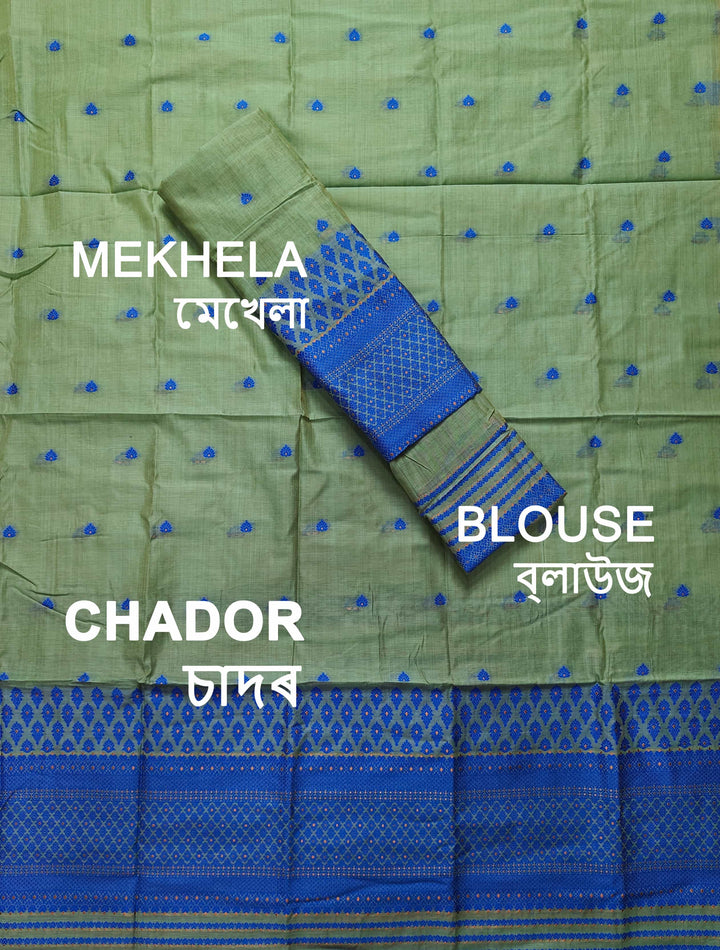 Dhaga & Jari Weaving Work Premium Cotton* Mekhela Sador
