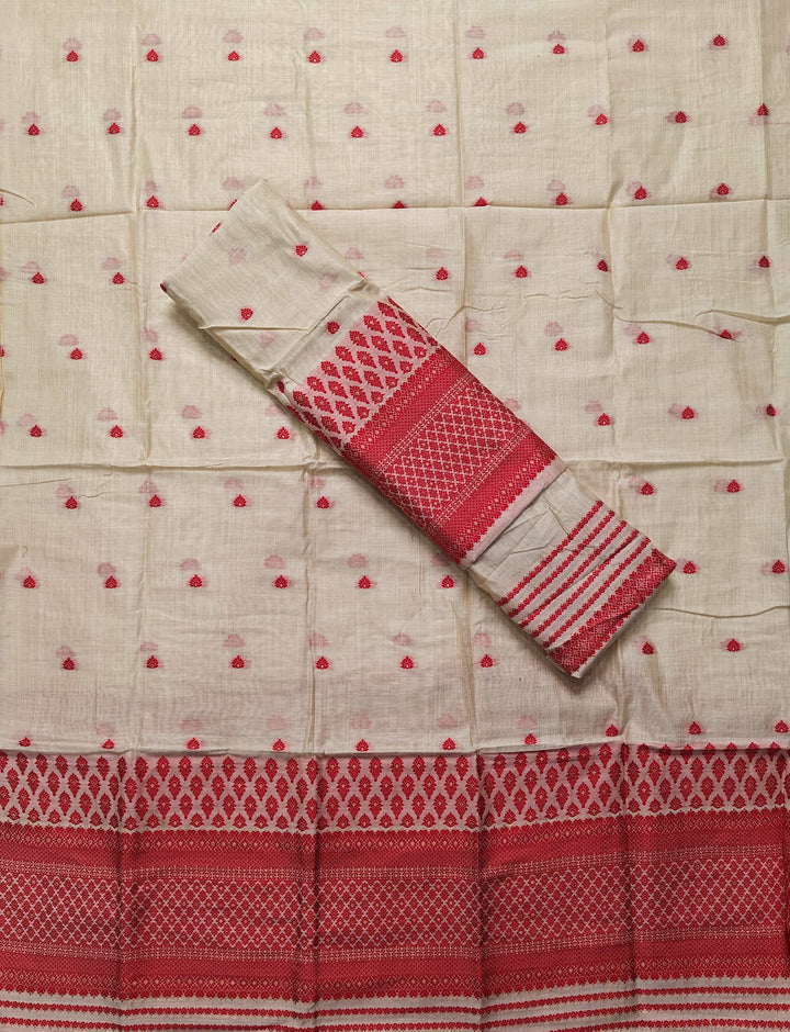 Dhaga & Jari Weaving Work Premium Cotton* Mekhela Sador
