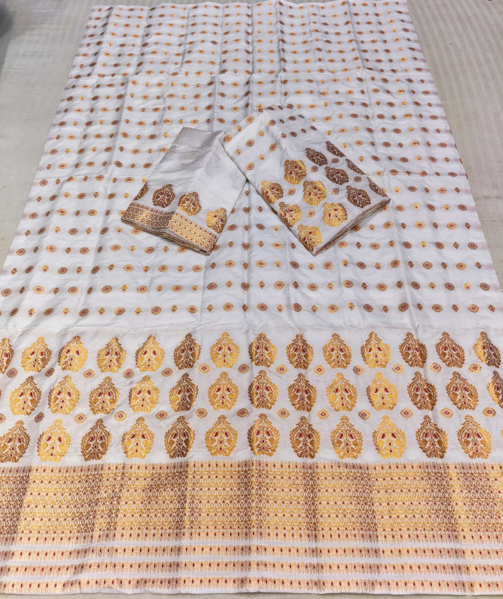 Mix Pat (Semi Pat) Main Set With Riha Mekhela Sador