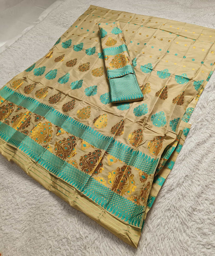 Mix Pat Mekhla Chador - Mix Designs - Clearance Sale