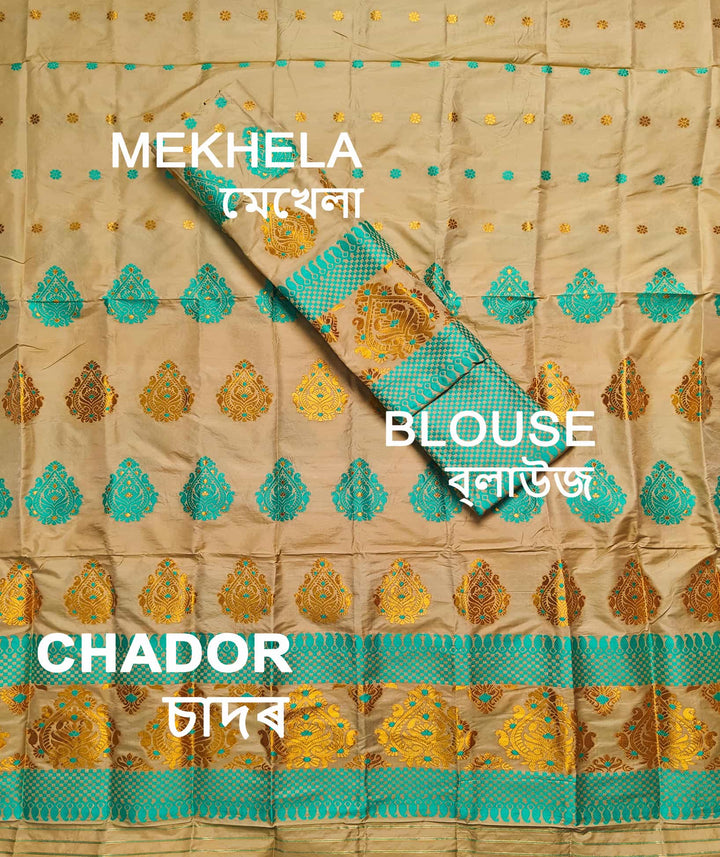 Mix Pat Mekhla Chador - Mix Designs - Clearance Sale