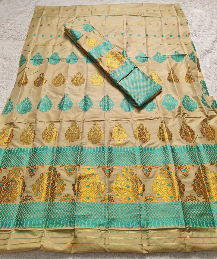 Mix Pat Mekhla Chador - Mix Designs - Clearance Sale