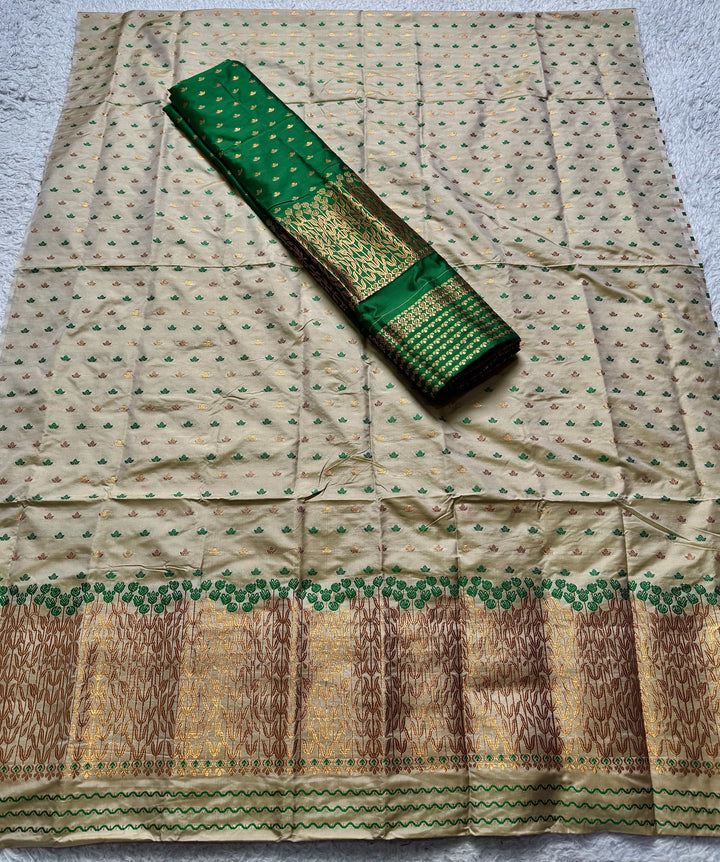Muga* Contrast Mix Set Mekhela Sador