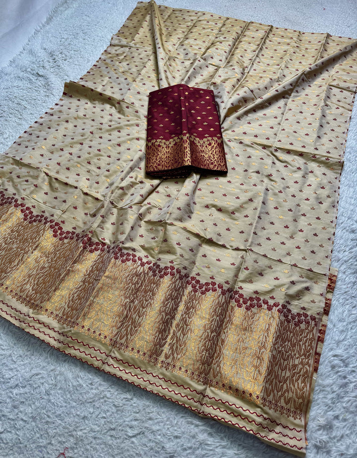 Muga* Contrast Mix Set Mekhela Sador