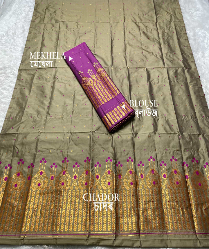 Contrast Mix Set Mekhela Sador