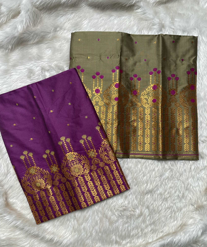 Contrast Mix Set Mekhela Sador