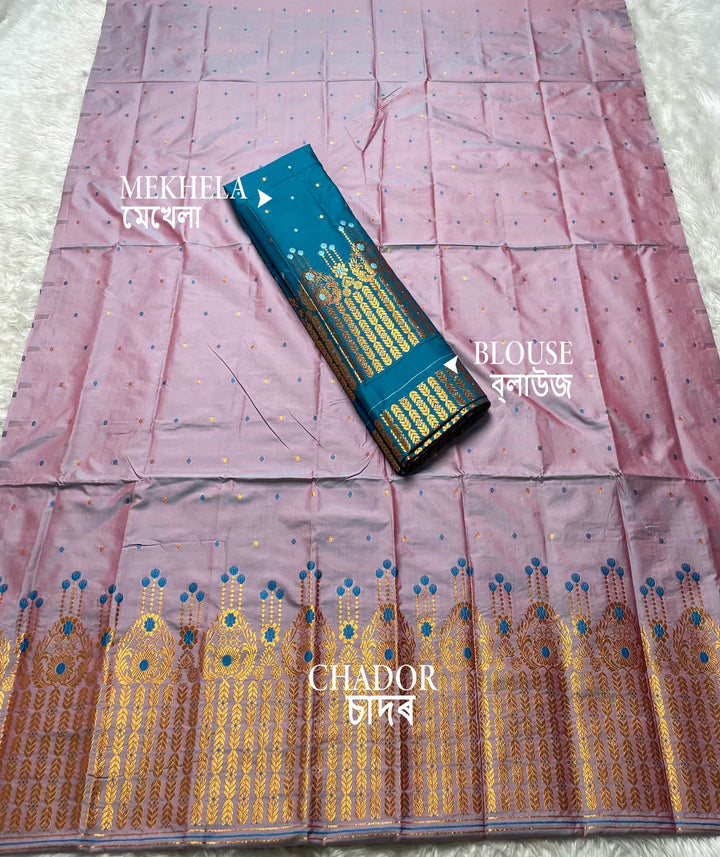 Contrast Mix Set Mekhela Sador