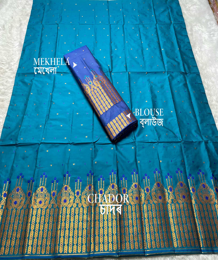 Contrast Mix Set Mekhela Sador