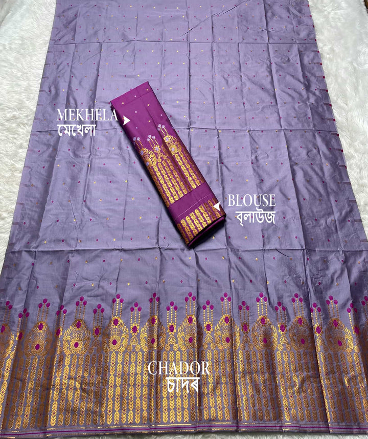 Contrast Mix Set Mekhela Sador