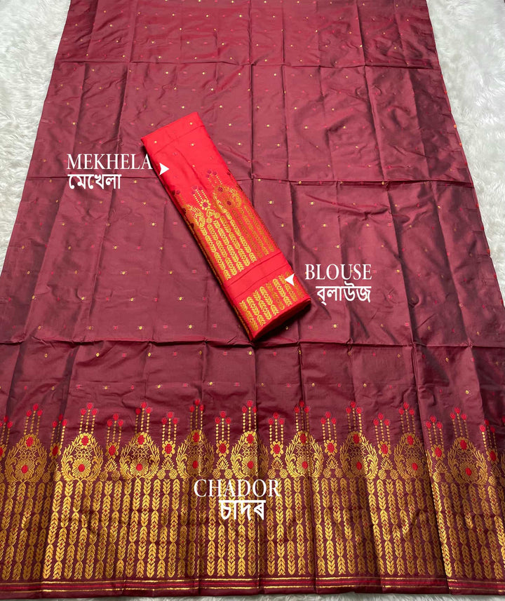 Contrast Mix Set Mekhela Sador