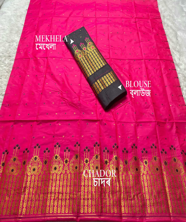 Contrast Mix Set Mekhela Sador