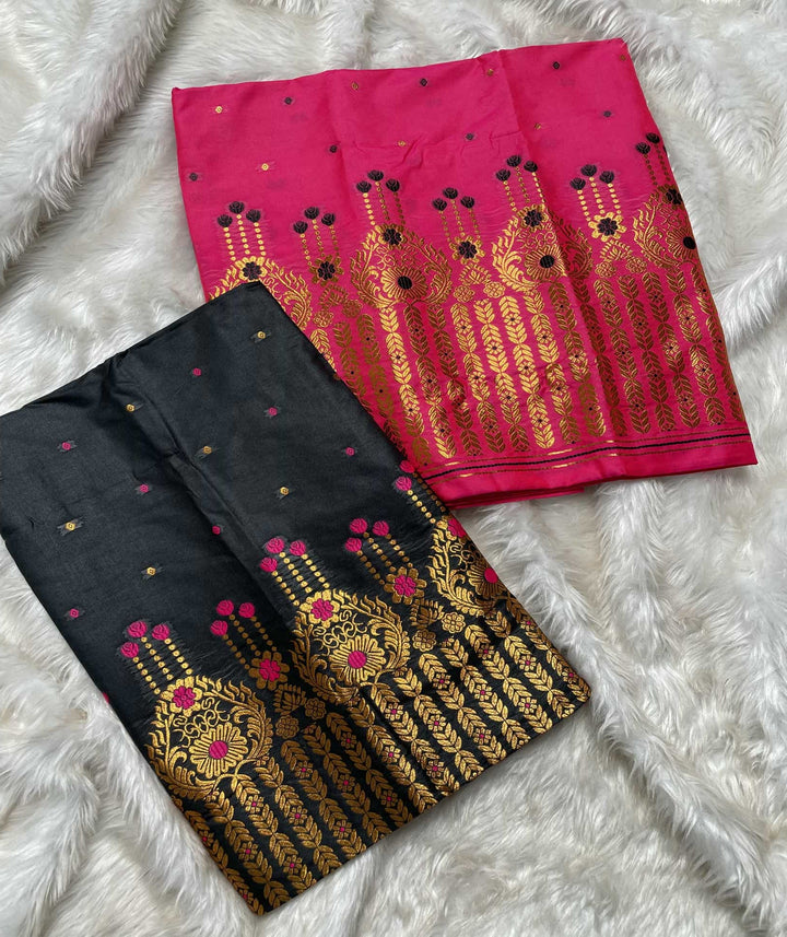 Contrast Mix Set Mekhela Sador