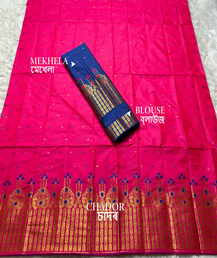 Contrast Mix Set Mekhela Sador