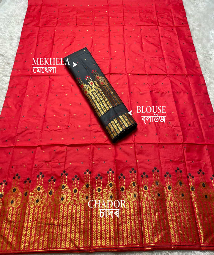 Contrast Mix Set Mekhela Sador