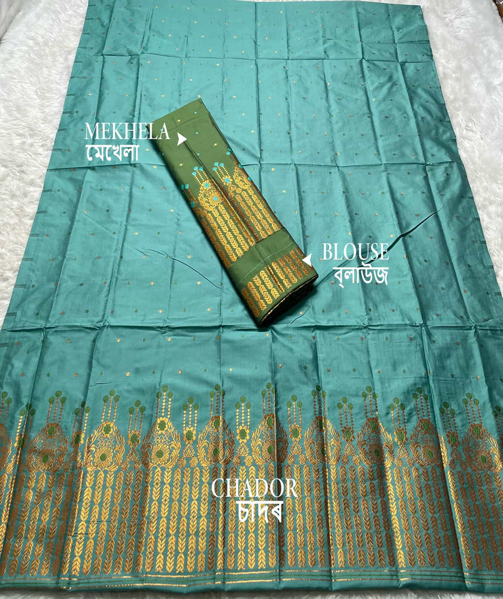Contrast Mix Set Mekhela Sador
