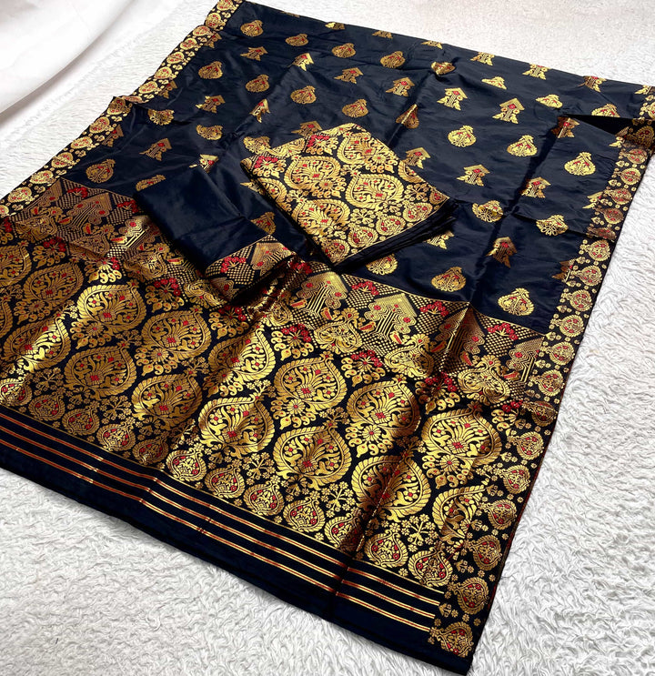 Ready-To-Wear White Mix Set Mekhela Sador