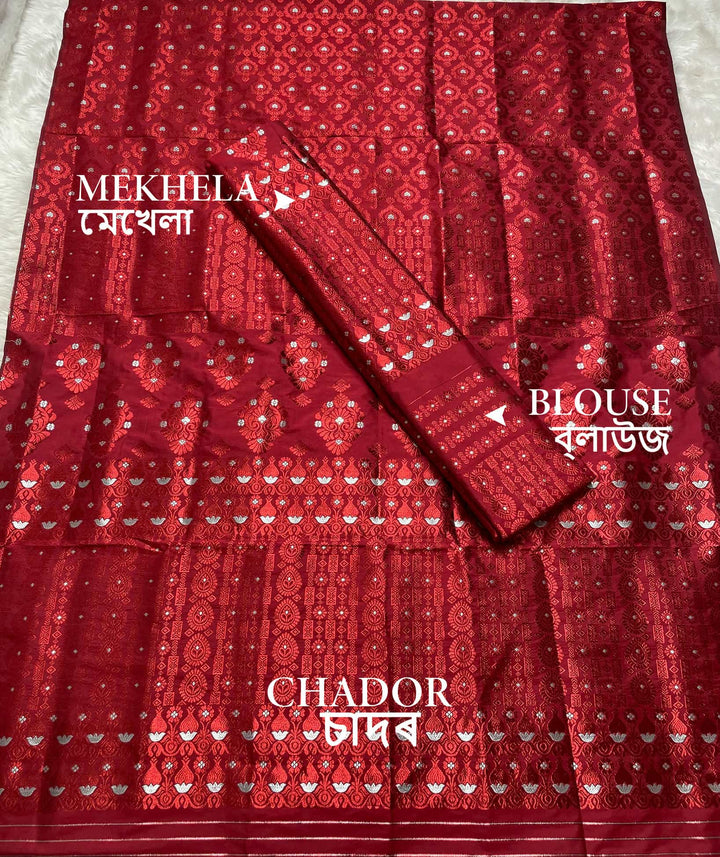 Colouring Jari Mix Set Mekhela Sador